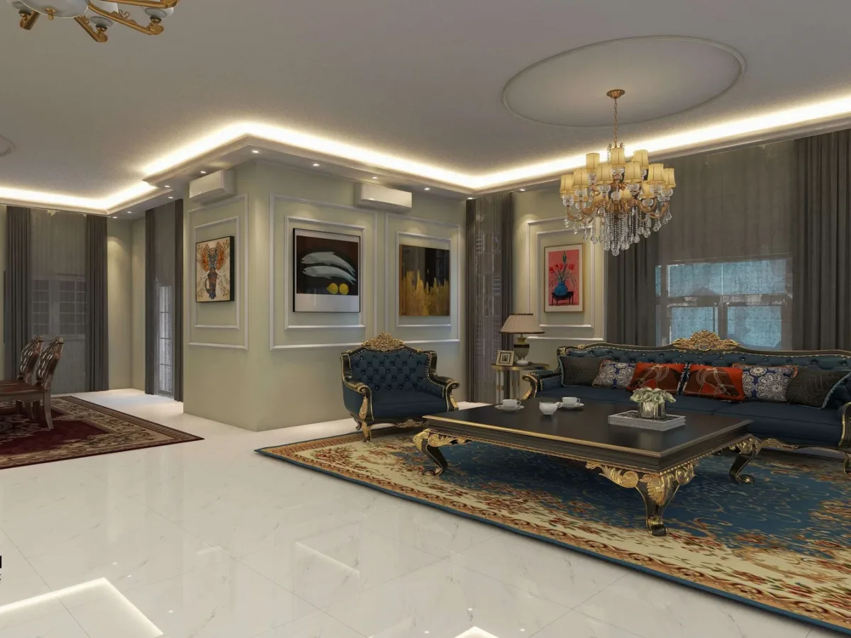 فيلا كلاسيكية - تصميم معماري وداخلي