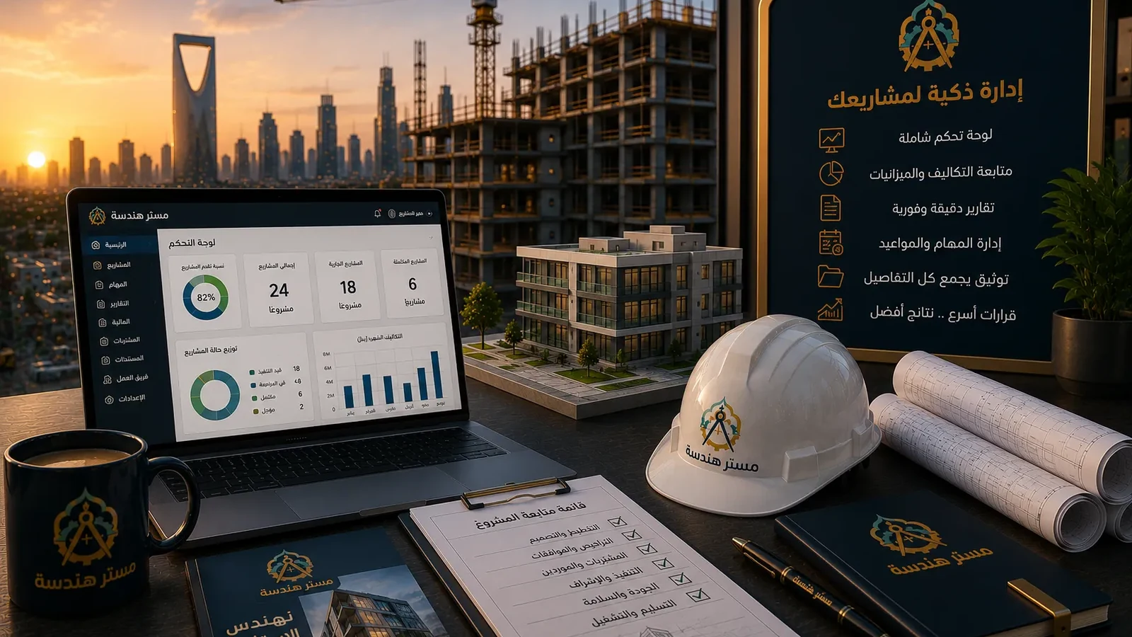 الإشراف الهندسي وإدارة التنفيذ