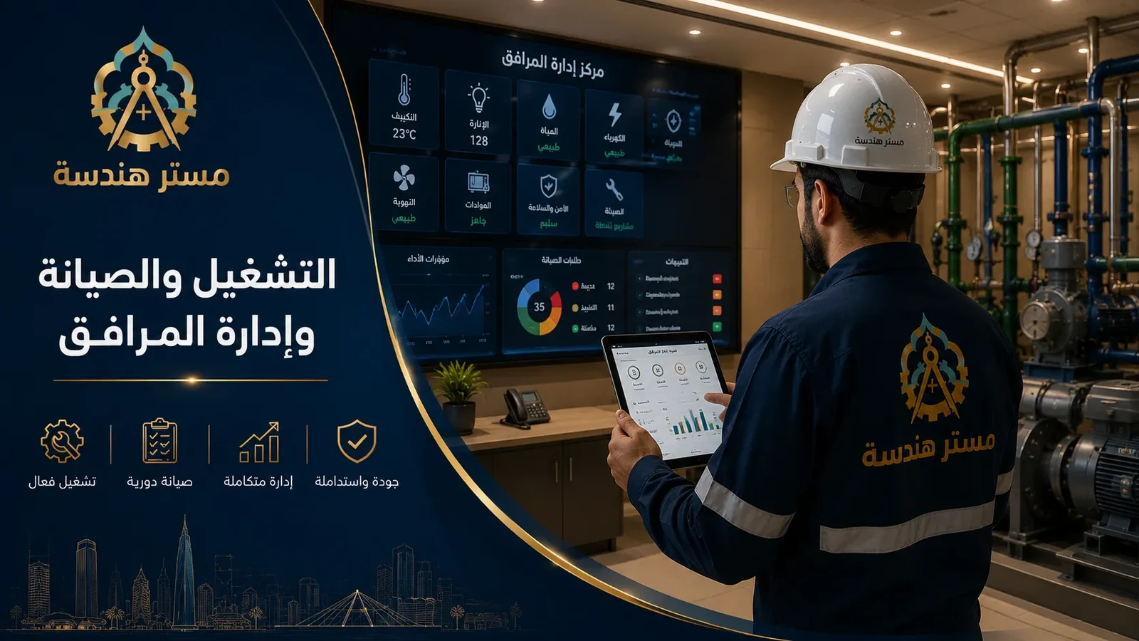 التشغيل والصيانة وإدارة المرافق
